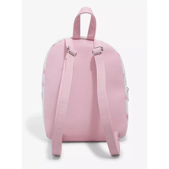 Sanrio My Melody Pink and White Pastel Rose Mini Backpack